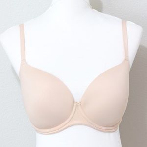 PINK Victoria's Secret Nude Tan Lightly Lined Wear Everywhere Bra Size 34DD